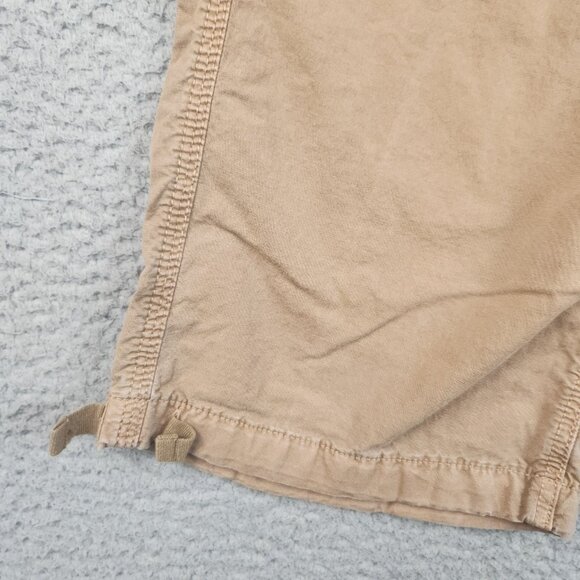 American Eagle Pants Jean Women 6 6L Tan Baggy Jogger Wide Leg Cargo Utility AEO - Picture 9 of 12